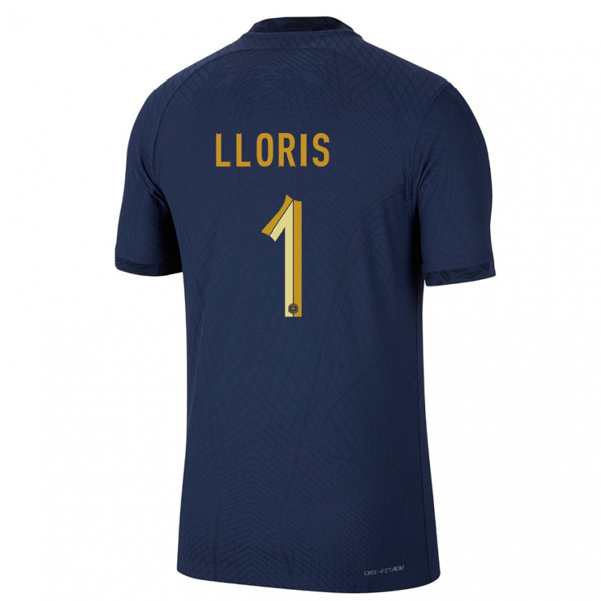 キッズフランスウーゴ・ロリス#1ネイビーブルーホームシャツ22-24ジャージー