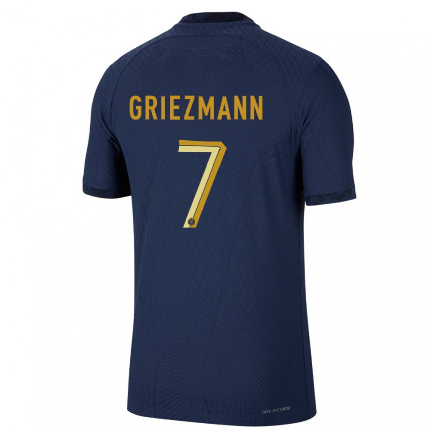 キッズフランスアントワーヌ・グリーズマン#7ネイビーブルーホームシャツ22-24ジャージー