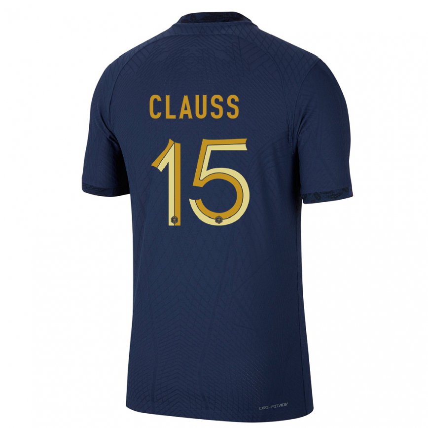 キッズフランスジョナタン・クラウス#15ネイビーブルーホームシャツ22-24ジャージー