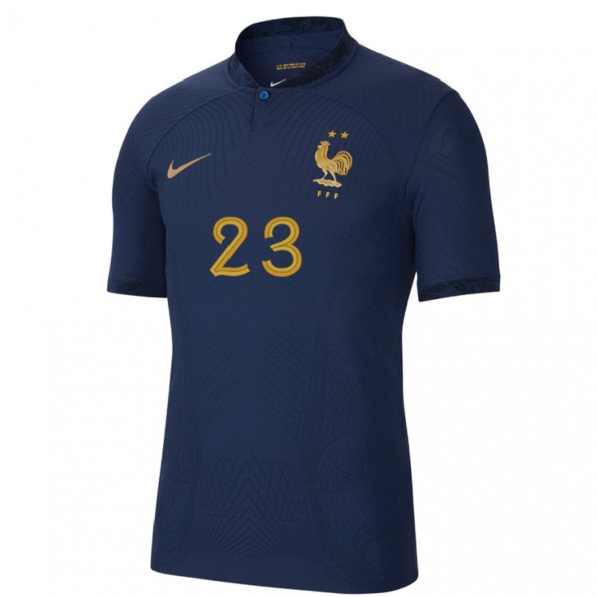 キッズフランスアルフォンス・アレオラ#23ネイビーブルーホームシャツ22-24ジャージー