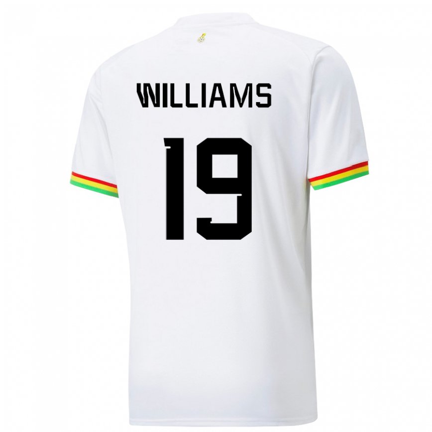 キッズガーナイニャキ・ウィリアムズ#19ホワイトホームシャツ22-24ジャージー