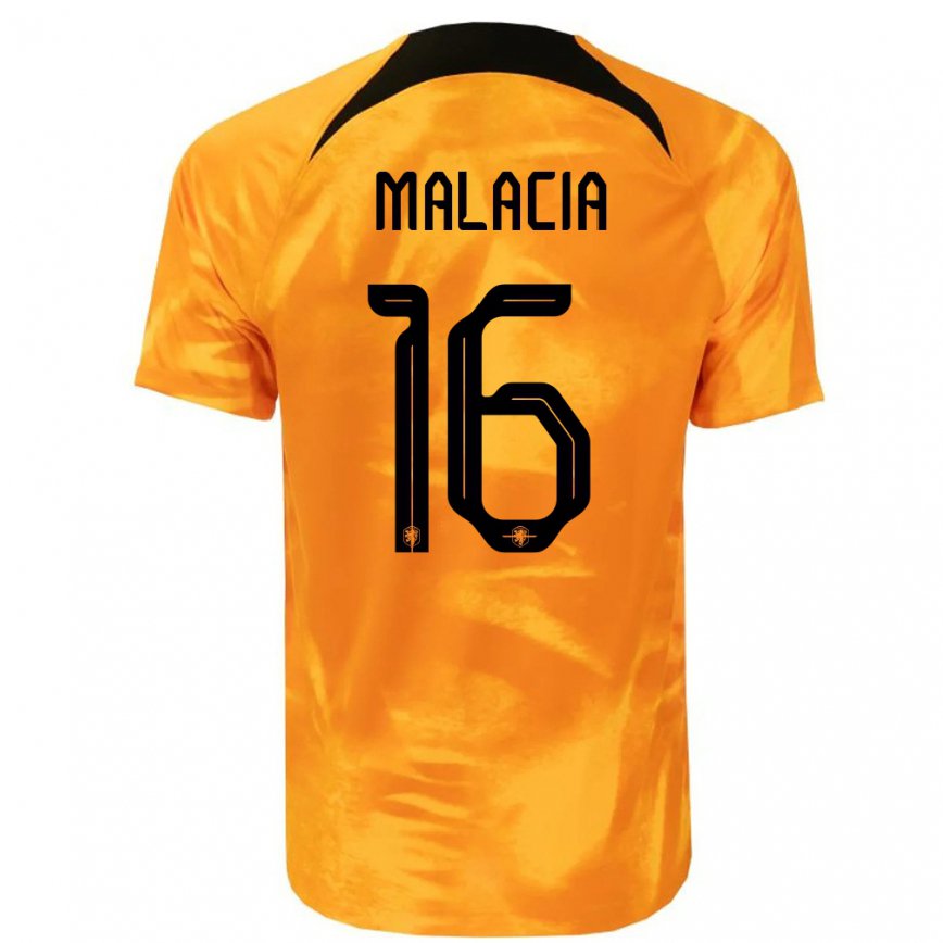 キッズオランダタイレル・マラシア#16レーザーオレンジホームシャツ22-24ジャージー