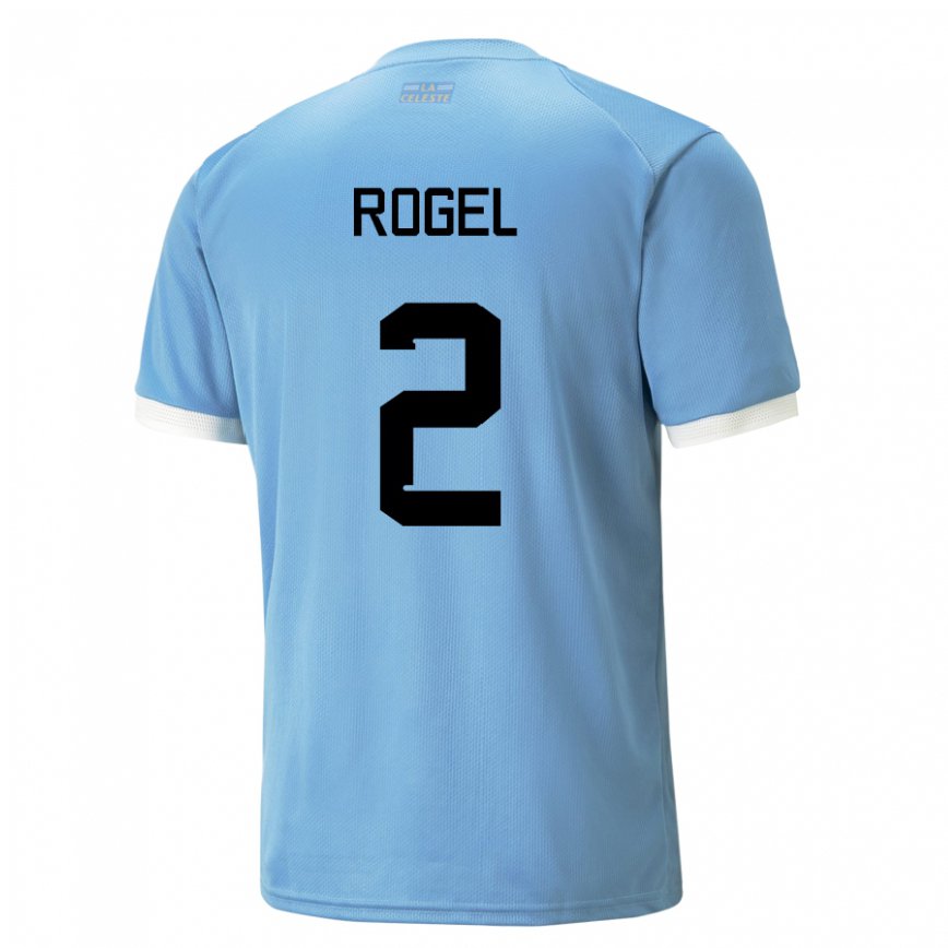 キッズウルグアイアグスティン・ロヘル#2ブルーホームシャツ22-24ジャージー