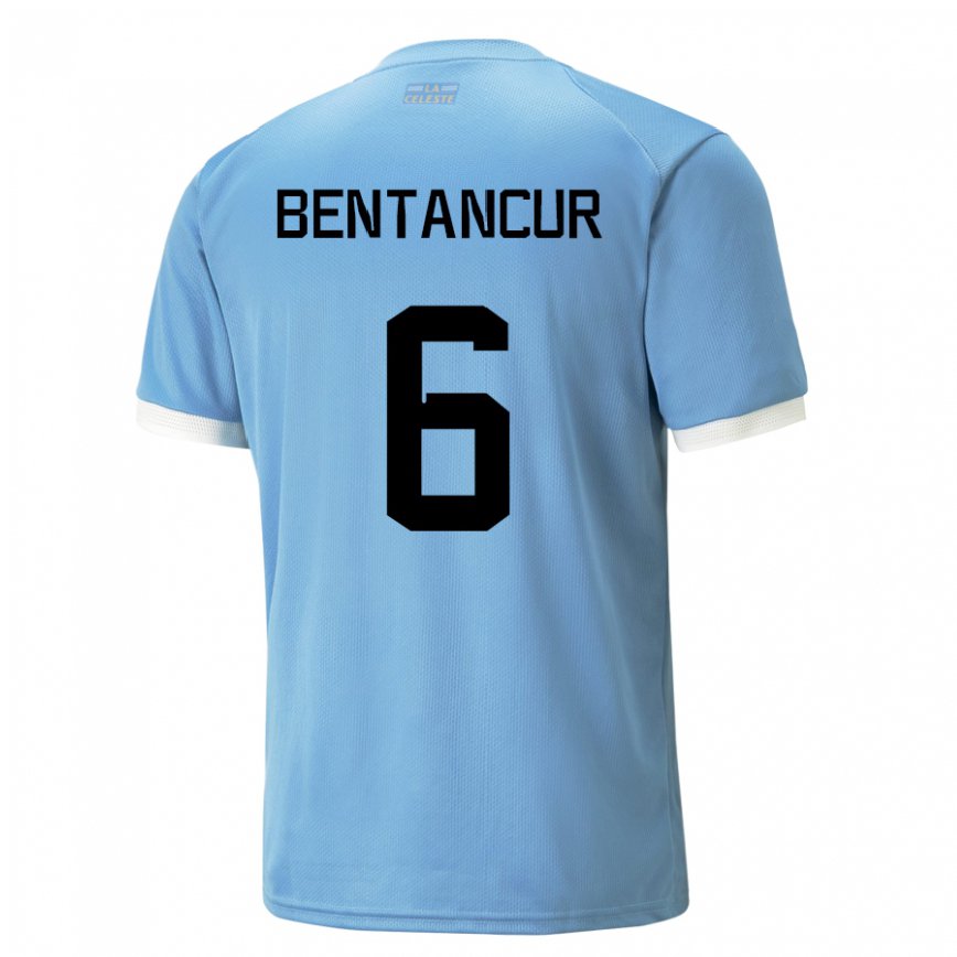 キッズウルグアイロドリゴ・ベンタンクール#6ブルーホームシャツ22-24ジャージー