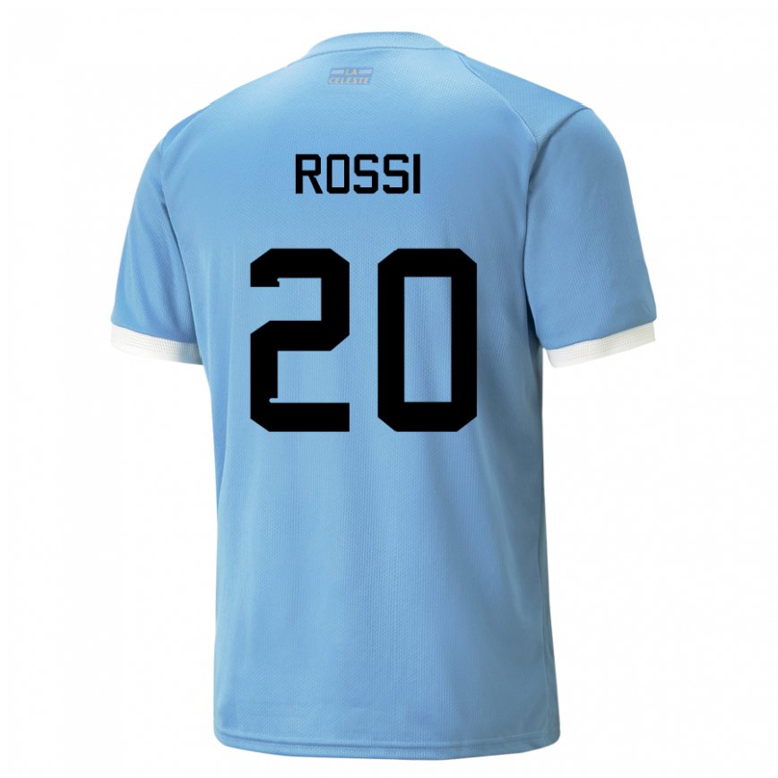 キッズウルグアイディエゴ・ロッシ#20ブルーホームシャツ22-24ジャージー