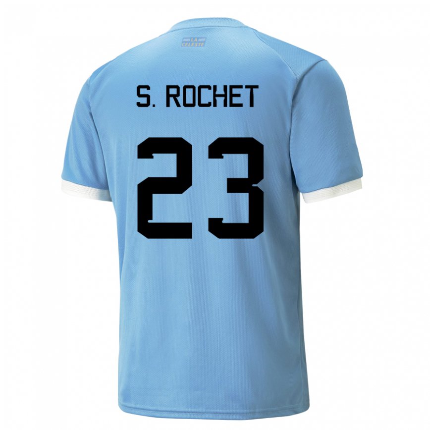 キッズウルグアイセルヒオ・ロシェ#23ブルーホームシャツ22-24ジャージー