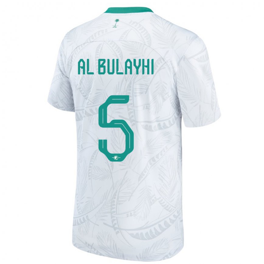 キッズサウジアラビアアリ・アル・ブライヒ#5ホワイトホームシャツ22-24ジャージー
