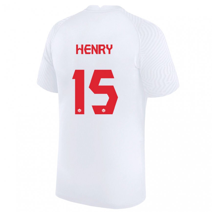キッズカナダドニール・ヘンリー #15ホワイトアウェイシャツ22-24ジャージー
