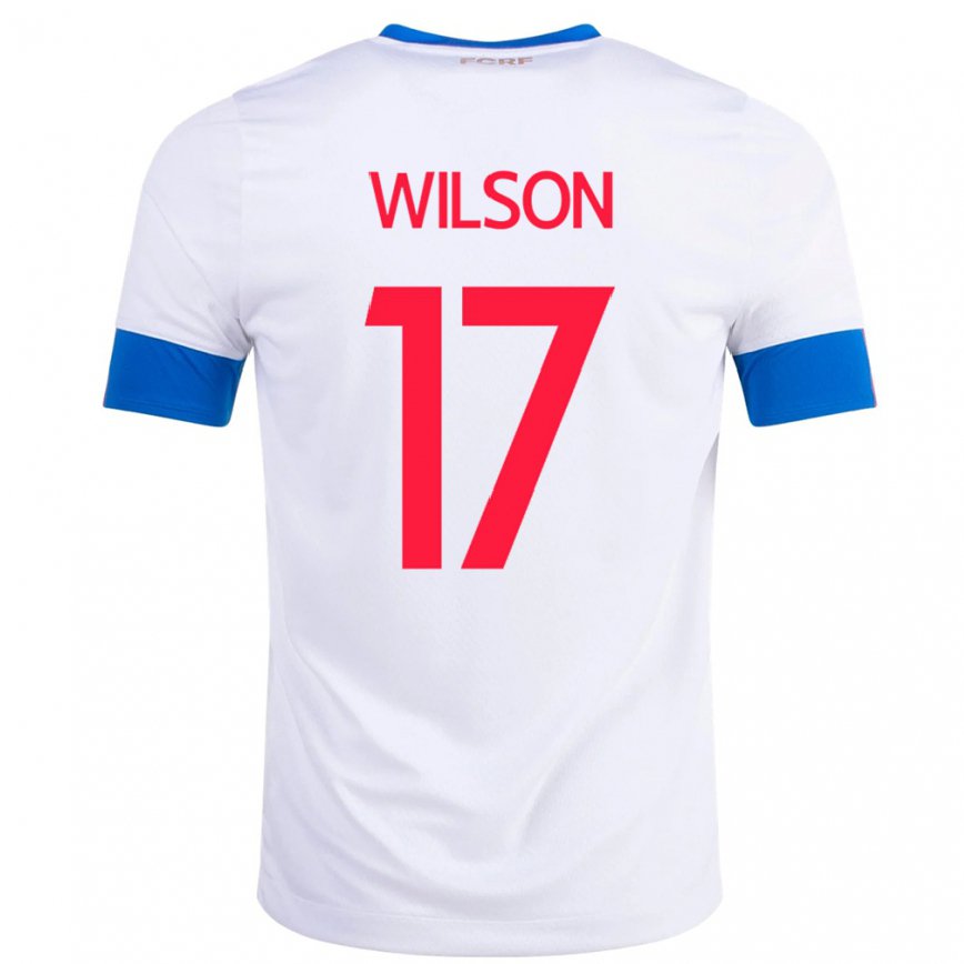 キッズコスタリカローン・ウィルソン#17ホワイトアウェイシャツ22-24ジャージー