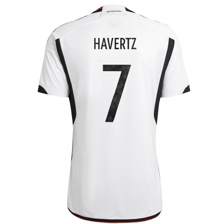 メンズドイツカイ・ハフェルツ#7ホワイト ブラックホームシャツ22-24ジャージー