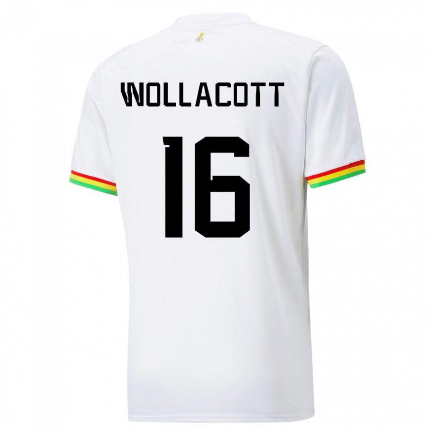 メンズガーナジョセップ・ウォラコット#16ホワイトホームシャツ22-24ジャージー