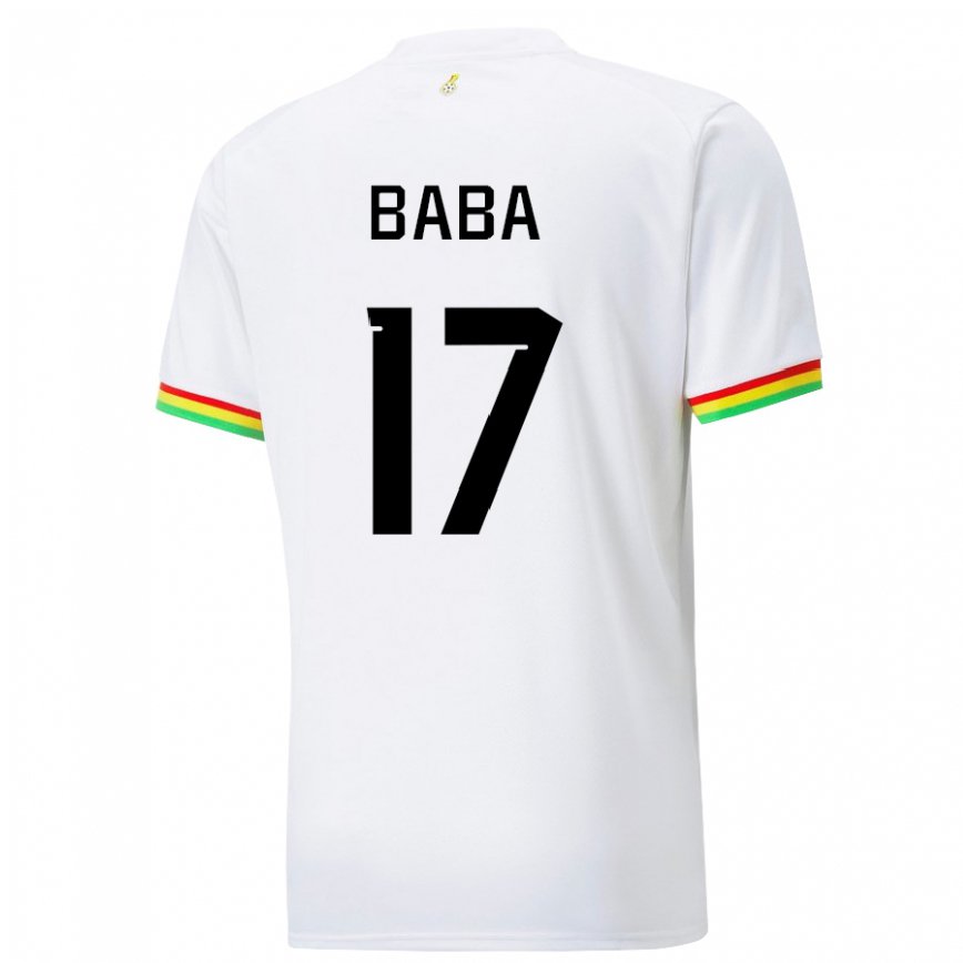 メンズガーナアブドゥル・ラーマン・ババ#17ホワイトホームシャツ22-24ジャージー