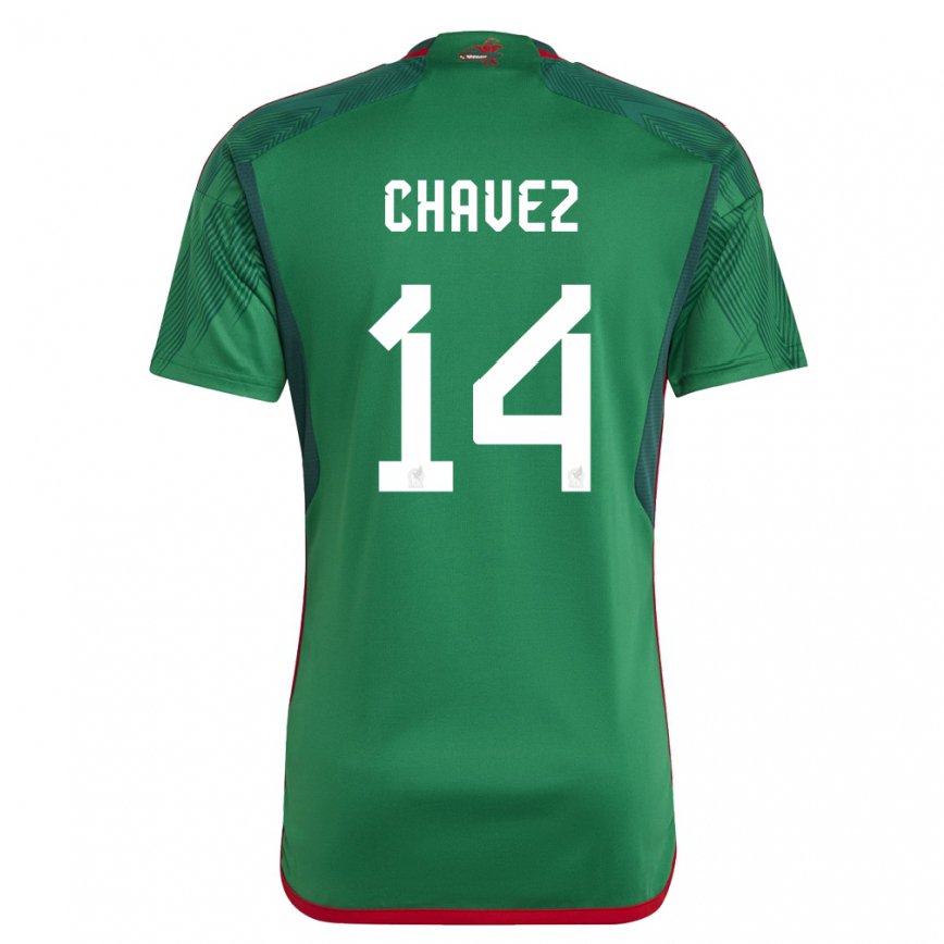 メンズメキシコルイス・チャベス#14みどりホームシャツ22-24ジャージー