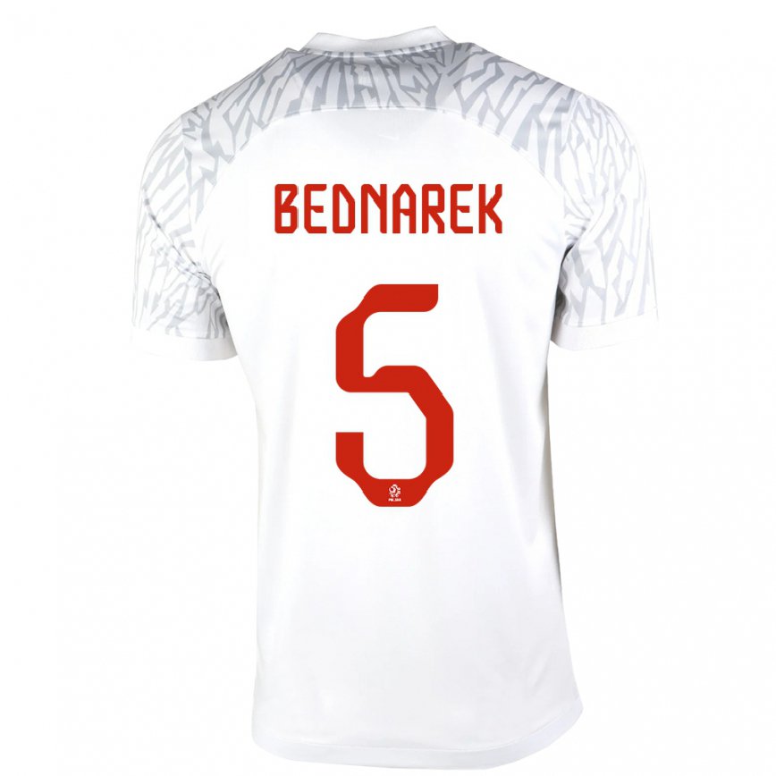 メンズポーランドヤン・ベドナレク#5ホワイトホームシャツ22-24ジャージー