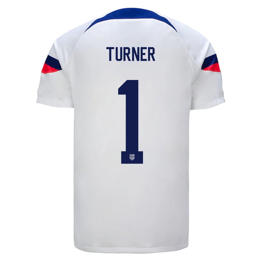 メンズアメリカ合衆国マット・ターナー#1ホワイトホームシャツ22-24ジャージー