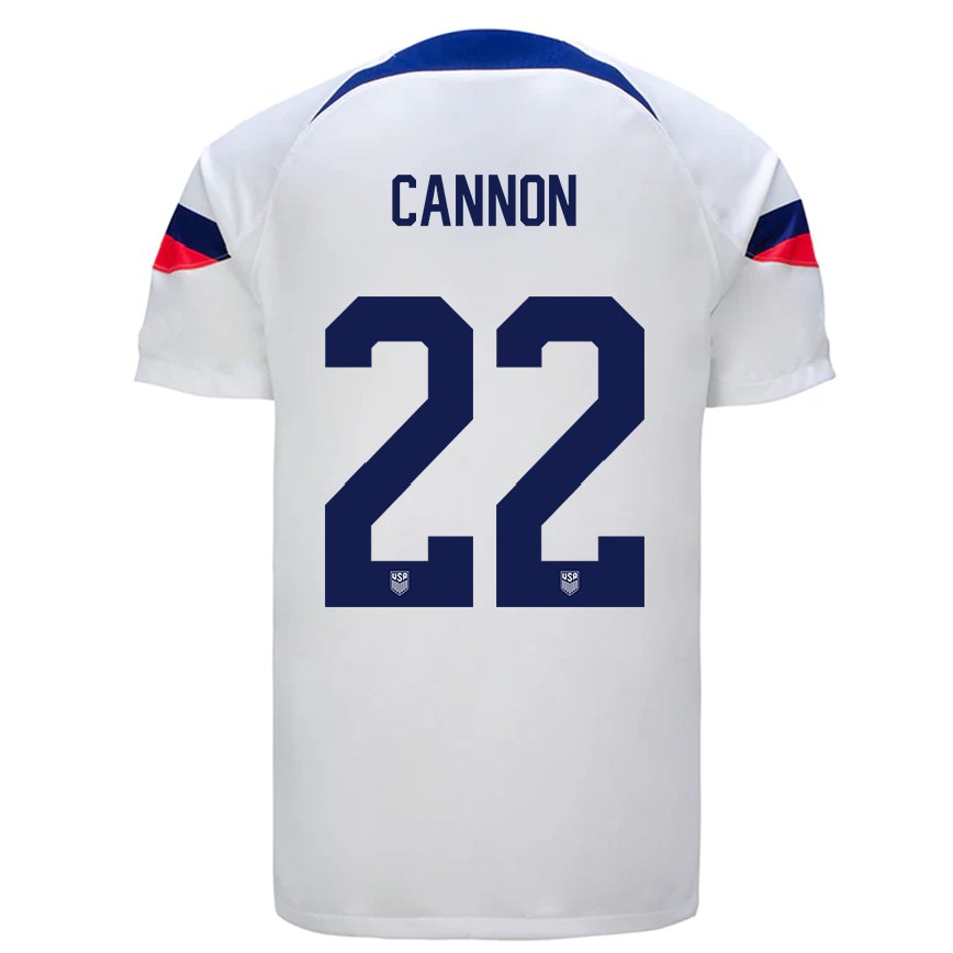 メンズアメリカ合衆国レジー・キャノン#22ホワイトホームシャツ22-24ジャージー