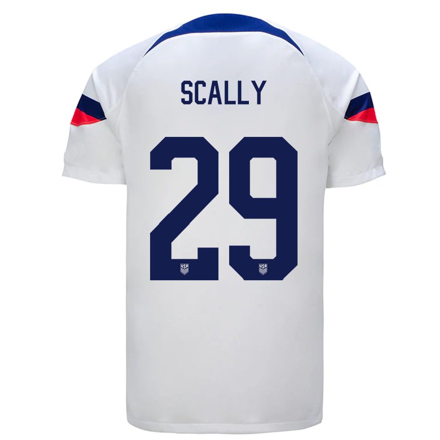 メンズアメリカ合衆国ジョゼフ・スカリー #29ホワイトホームシャツ22-24ジャージー