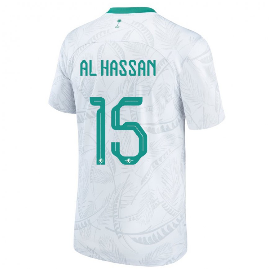 メンズサウジアラビアアリ・アルハッサン#15ホワイトホームシャツ22-24ジャージー