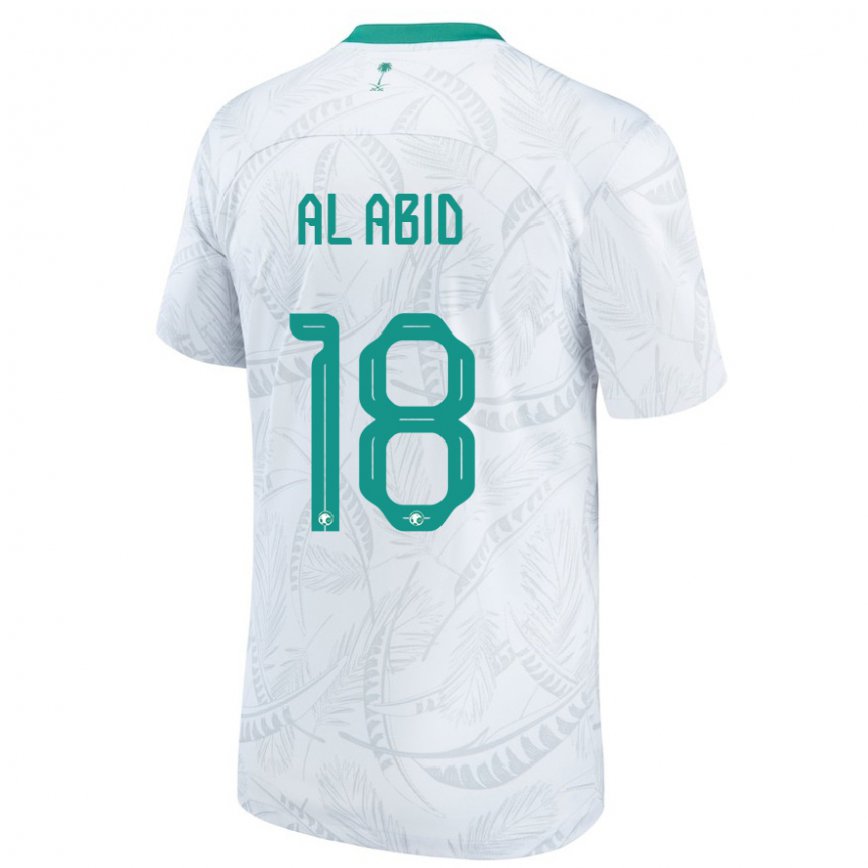 メンズサウジアラビアナウワーフ・アル＝アービド#18ホワイトホームシャツ22-24ジャージー