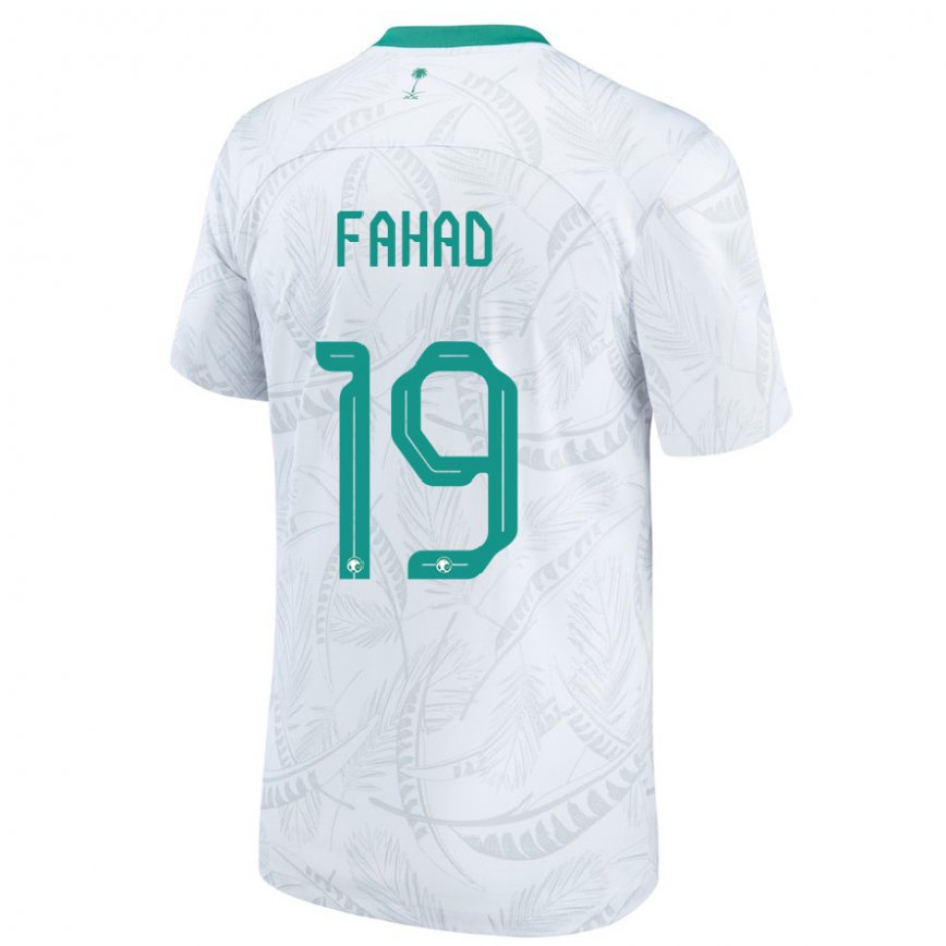 メンズサウジアラビアファハド・アル＝ムワッラド#19ホワイトホームシャツ22-24ジャージー