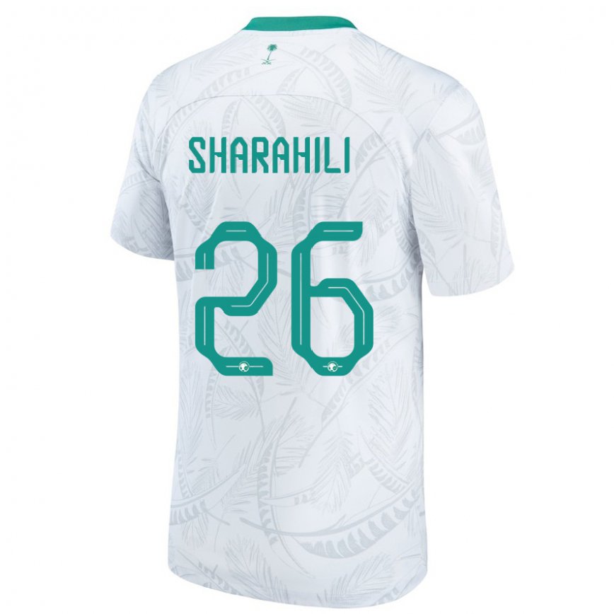 メンズサウジアラビアリヤド・シャラヒリ#26ホワイトホームシャツ22-24ジャージー