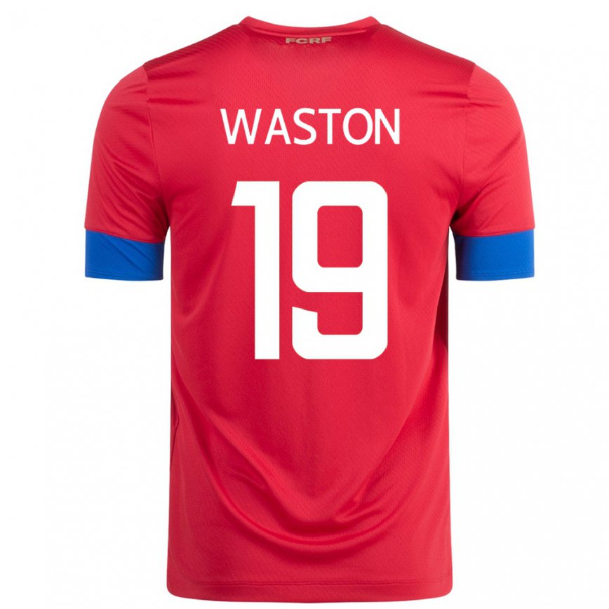 メンズコスタリカケンドール・ワトソン#19レッドホームシャツ22-24ジャージー