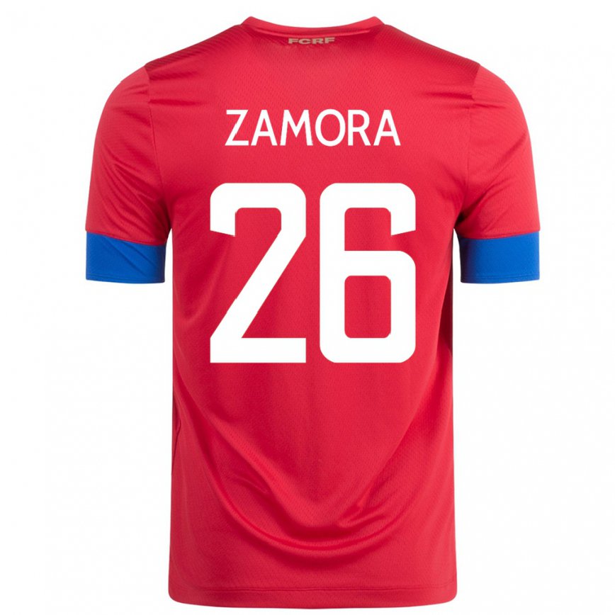 メンズコスタリカアルバロ・サモラ#26レッドホームシャツ22-24ジャージー