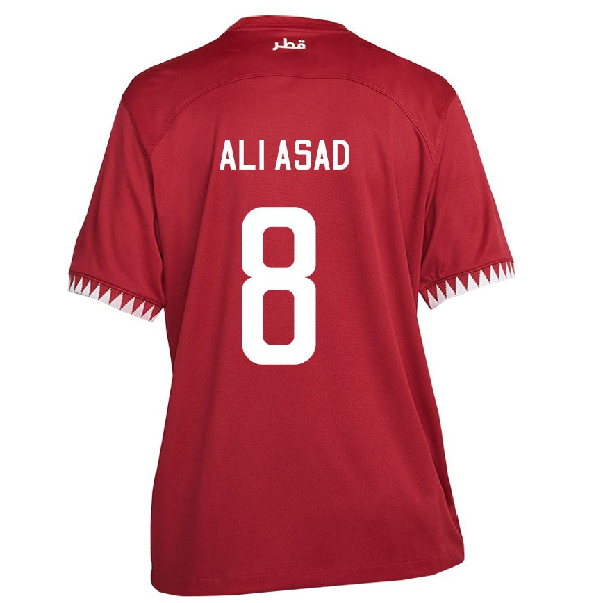 メンズカタールアリ・アサド#8あずき色ホームシャツ22-24ジャージー