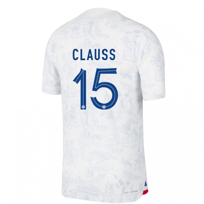 メンズフランスジョナタン・クラウス#15ホワイト ブルーアウェイシャツ22-24ジャージー