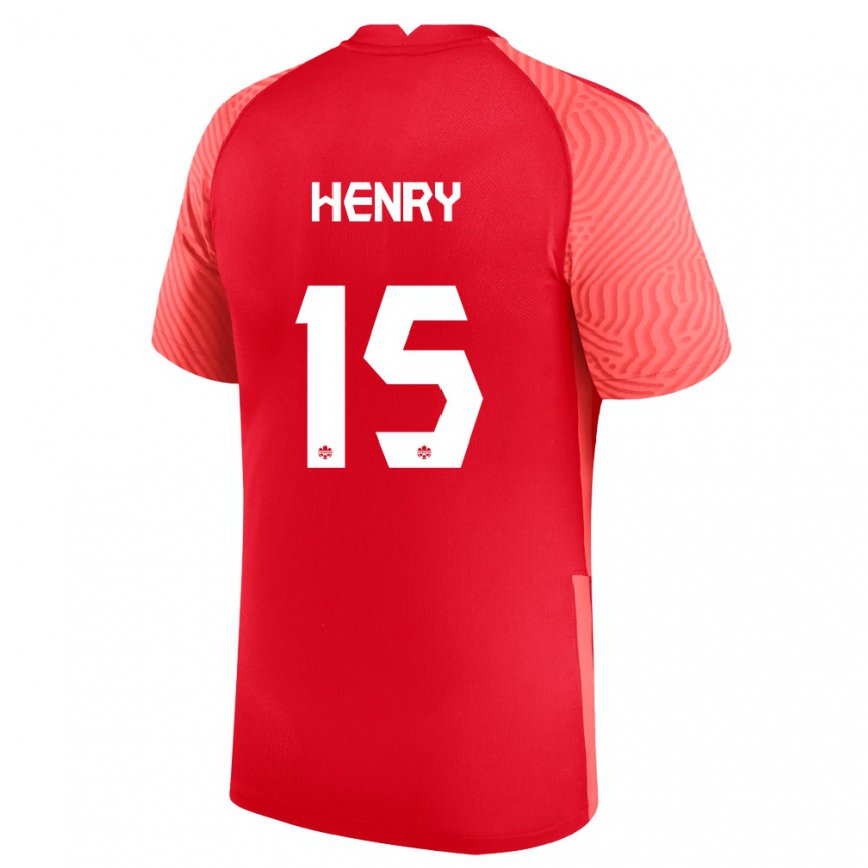 レディースカナダドニール・ヘンリー #15レッドホームシャツ22-24ジャージー