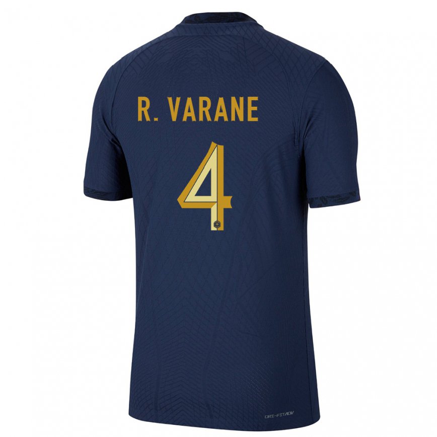 レディースフランスラファエル・ヴァラン#4ネイビーブルーホームシャツ22-24ジャージー