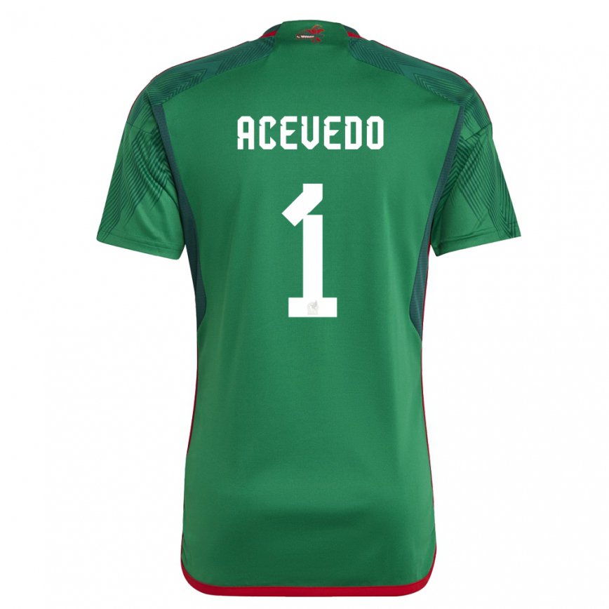 レディースメキシコカルロス・アセベド#1みどりホームシャツ22-24ジャージー