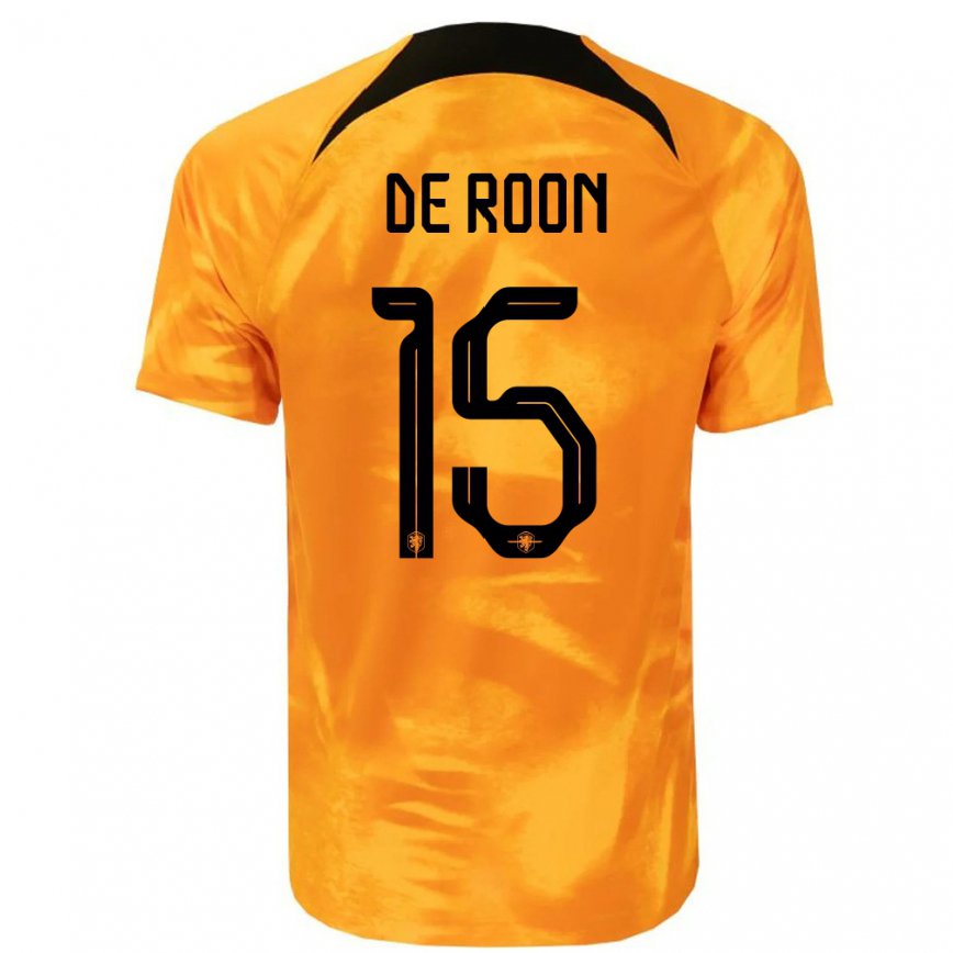 レディースオランダマルテン・デ・ローン#15レーザーオレンジホームシャツ22-24ジャージー