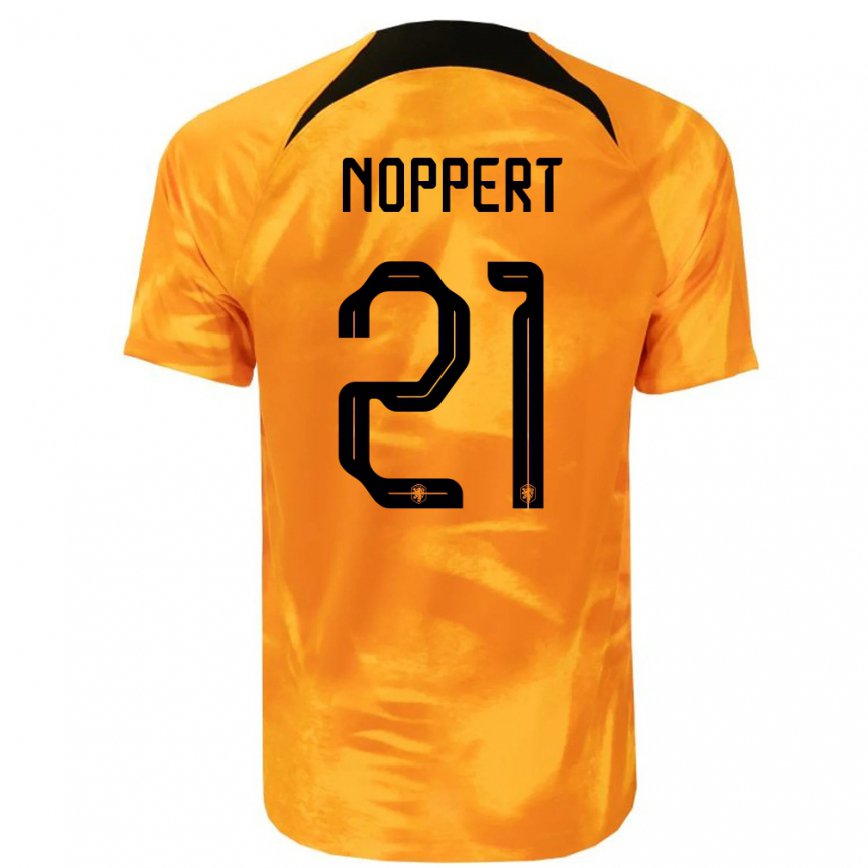 レディースオランダアンドリース・ノペルト#21レーザーオレンジホームシャツ22-24ジャージー
