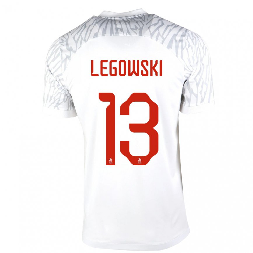 レディースポーランドマテウシュ・ウェンゴフスキ#13ホワイトホームシャツ22-24ジャージー