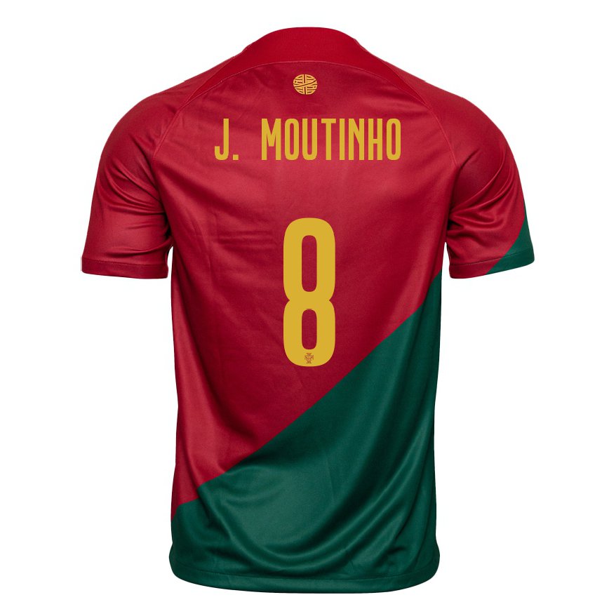 レディースポルトガルジョアン・モウティーニョ#8レッドグリーンホームシャツ22-24ジャージー