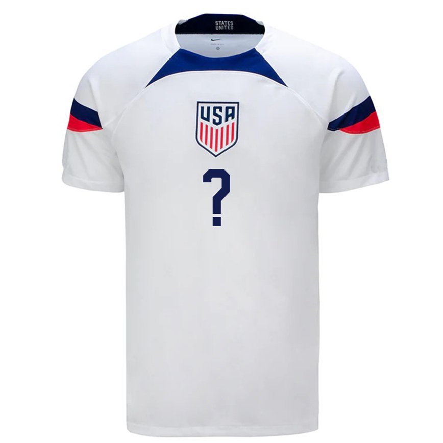 レディースアメリカ合衆国あなたの名前#0ホワイトホームシャツ22-24ジャージー