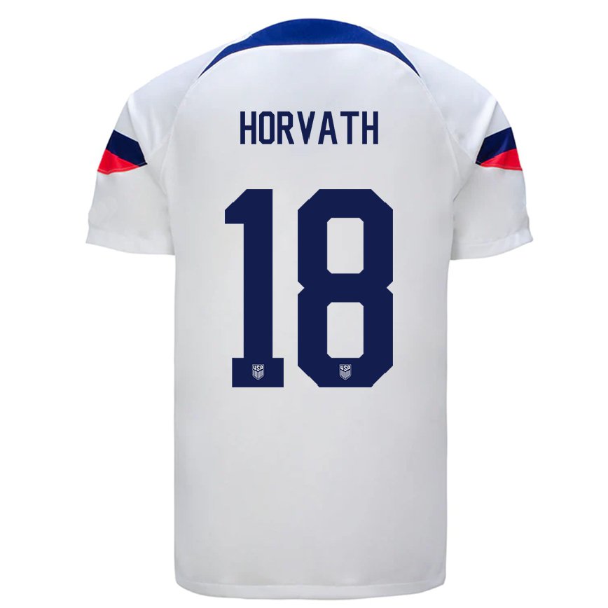 レディースアメリカ合衆国イーサン・ホーヴァス#18ホワイトホームシャツ22-24ジャージー