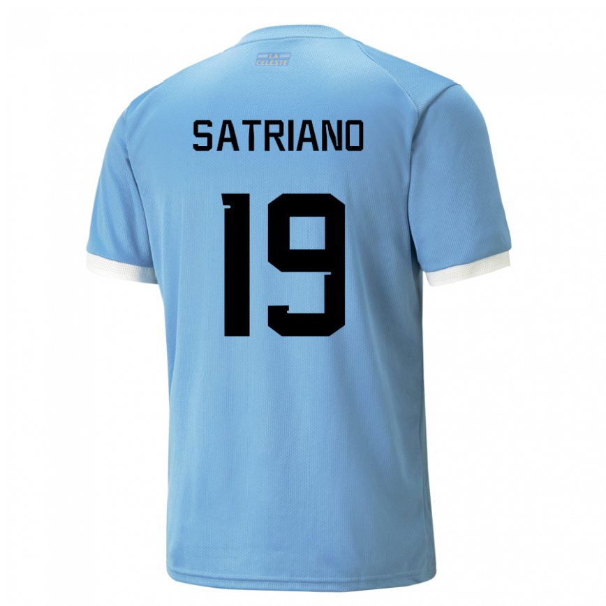 レディースウルグアイマーティン・サトリアーノ#19ブルーホームシャツ22-24ジャージー