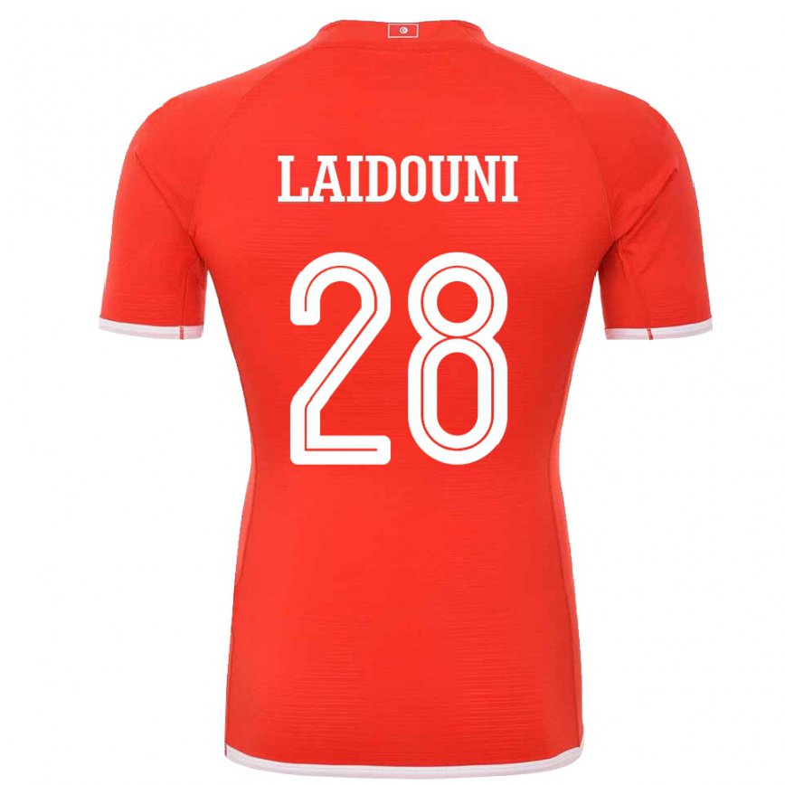 レディースチュニジアアイサ・ライドゥニ#28レッドホームシャツ22-24ジャージー