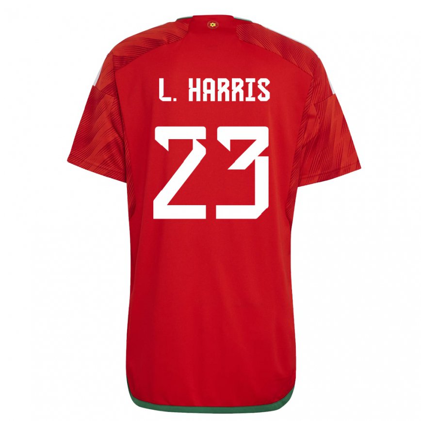 レディースウェールズルーク・バーナード・ハリス#23レッドホームシャツ22-24ジャージー