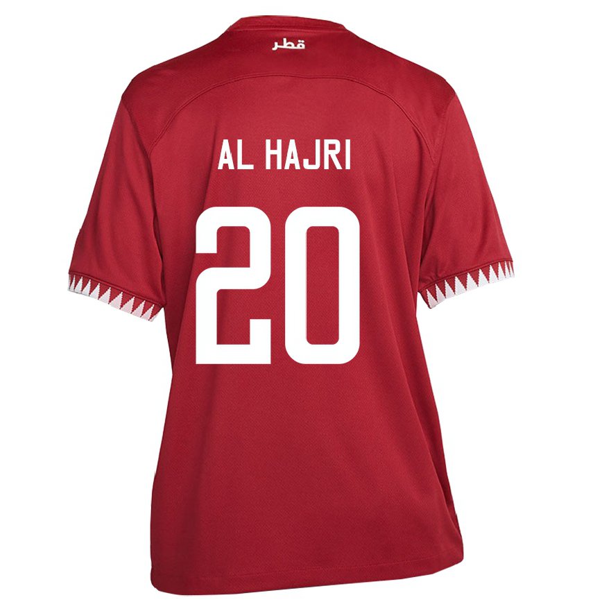 レディースカタールサレム・アルハジリ#20あずき色ホームシャツ22-24ジャージー