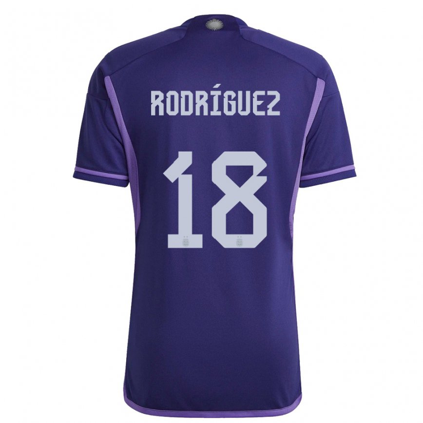 レディースアルゼンチンギド・ロドリゲス#18パープルアウェイシャツ22-24ジャージー