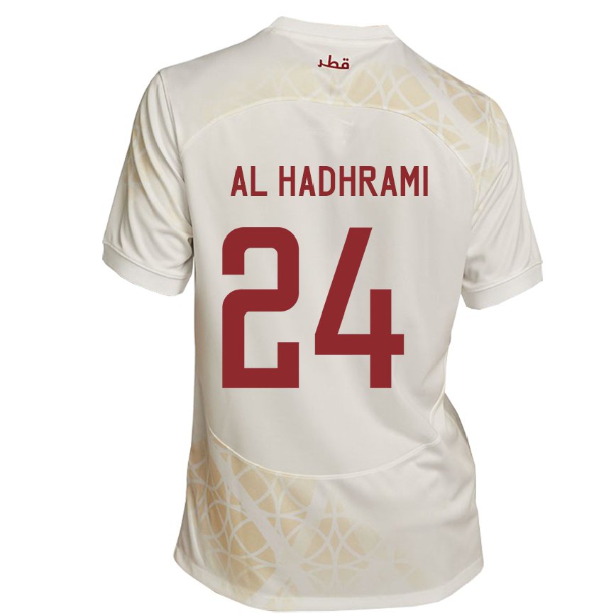 レディースカタールナイフ・アル＝ハドラミ#24ゴールドベージュアウェイシャツ22-24ジャージー