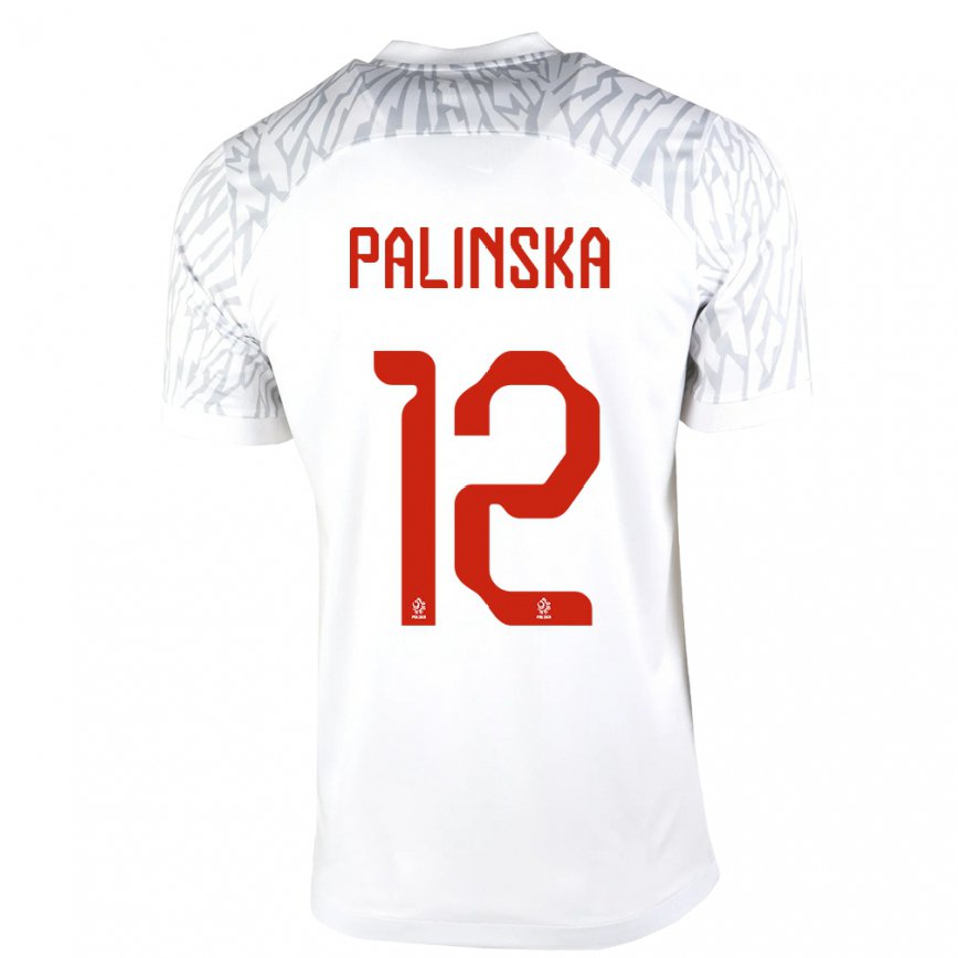 キッズポーランドアンナ・パリンスカ#12白ホームシャツ22-24ジャージー