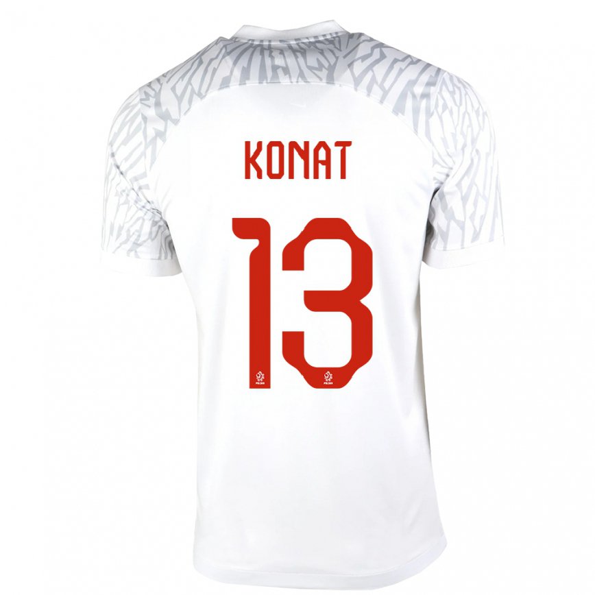 キッズポーランドカタジナ・コナト#13白ホームシャツ22-24ジャージー
