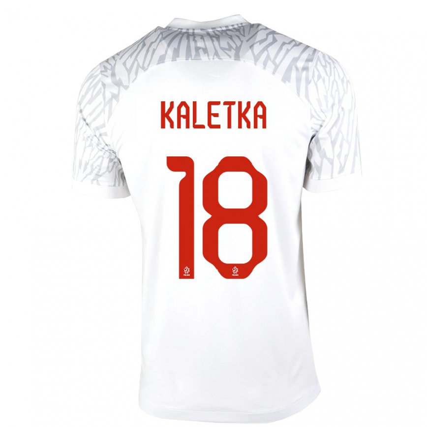 キッズポーランドニコル・カレトカ#18白ホームシャツ22-24ジャージー