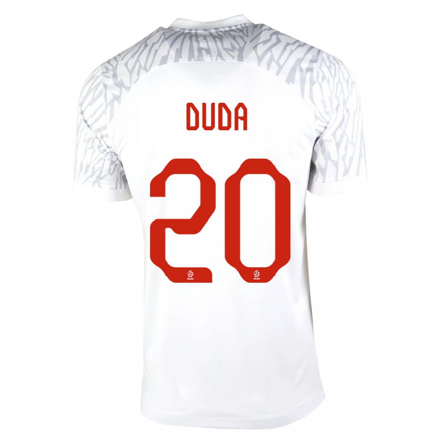 キッズポーランドカッペル・ドゥダ#20白ホームシャツ22-24ジャージー