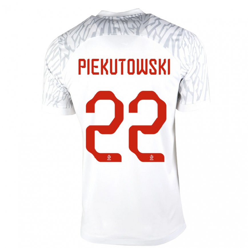 キッズポーランドミロシュ・ピエクトフスキ#22白ホームシャツ22-24ジャージー