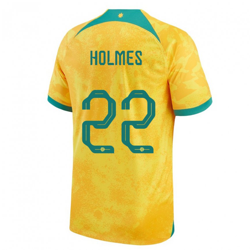 キッズオーストラリアジョーダン・ホームズ#22ゴールデンホームシャツ22-24ジャージー